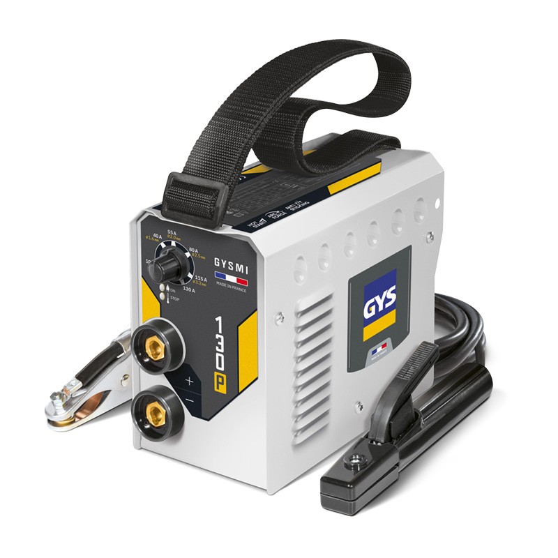 Poste de soudure Inverter à l’électrode enrobée (MMA) 130A GYSMI 130P Gys Poste de soudure Inverter à l’électrode enrobée (MMA) 130A GYSMI 130P Gys