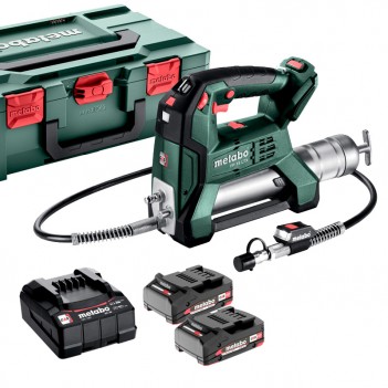 Pompe à graisse 18V FP 18 LTX + 2 Accus 2Ah Metabo
