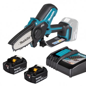 Scie tronçonneuse d'élagage 18V LXT DUC101RX06 + 2 Accus et chargeur Makita