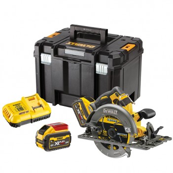 Scie circulaire 190mm 54V XR FLEXVOLT + 2 Accus 9Ah DCS579X2-QW DeWalt