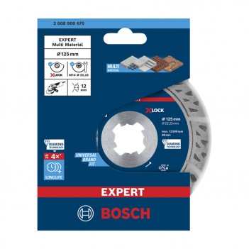 EXPERT Multi Material Diamanttrennscheibe 125mm Bosch