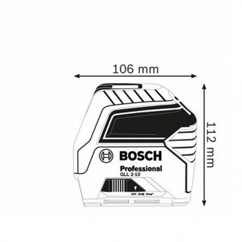 Laser à lignes optique BOSCH PROFESSIONAL GLL 2-10