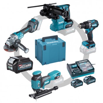 Set électricien 4 machines + 3 Accus et chargeur 40V Makita