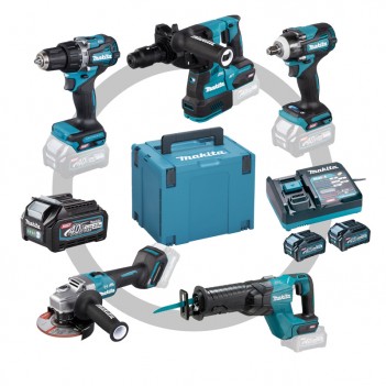 Set Sanitaire 5 machines + 3 Accus et chargeur 40V Makita