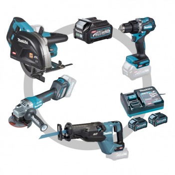 Set Serrurier 4 machines + 3 Accus et chargeur 40V Makita