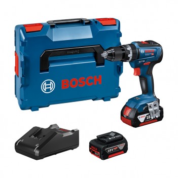 Perceuse à percussion GSB 18V-55 + 2 Accus et chargeur Bosch