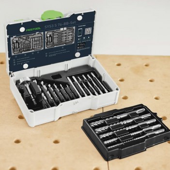 Bits und Bohrer-Set SYS3 S 76-BB-Set Festool