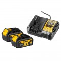 Set de 2 Accus 18V 4.0Ah XR Li-ion + Chargeur DCB1104M2 DeWalt