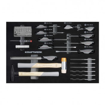 Servante d’atelier LT700, 7 tiroirs, BASIC, 259 pcs. (deux couleurs) Kraftwerk