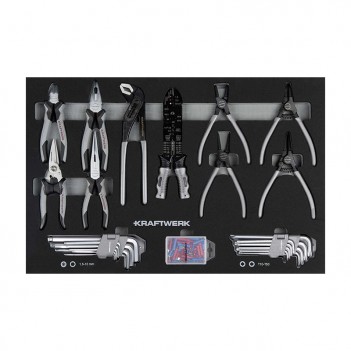 Servante d'atelier BASIC LINE BT700, 7 tiroirs, 337 pcs (deux couleurs) Kraftwerk