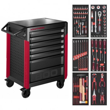Servante d'atelier PT LINE PT800 7 tiroirs 103 pcs. Kraftwerk