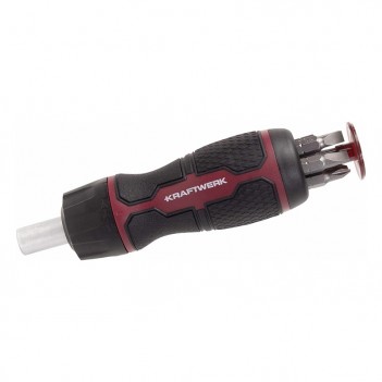 Mini Ratschen-Schraubendreher 6 in 1, 1/4", 7-tlg Kraftwerk