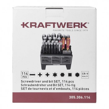 Schraubendreher und Bit Set,114-tlg. Kraftwerk