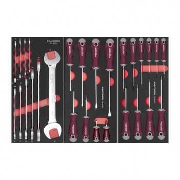 Servante d'atelier PT LINE PT800 7 tiroirs PRO+HT, 278 pcs. Kraftwerk