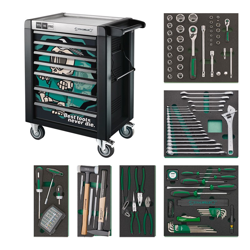 Servante d'atelier édition spéciale Best tools never die NDE-Set Max 157 pcs. 95/157QR NDE Stahlwille Servante d'atelier édition spéciale Best tools never die NDE-Set Max 157 pcs. 95/157QR NDE Stahlwille
