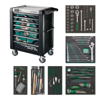 Servante d'atelier édition spéciale Best tools never die NDE-Set Max 157 pcs. 95/157QR NDE Stahlwille