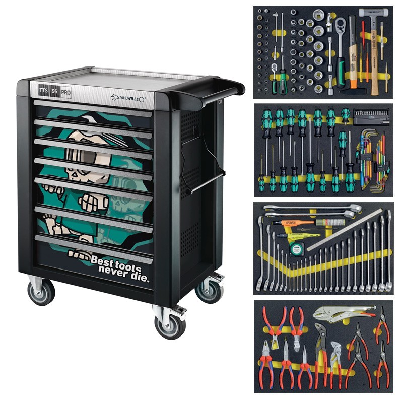 Werkstattwagen Sonderausgabe Best tools never die Swiss Edition-NDE 175-teilig 957A175 NDE Stahlwille Werkstattwagen Sonderausgabe Best tools never die Swiss Edition-NDE 175-teilig 957A175 NDE Stahlwille