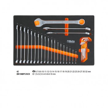 Servante mobile d'atelier 7 tiroirs 309 outils BW 2400S 7/E-M Beta