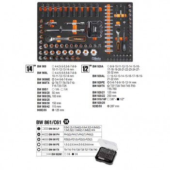 Servante mobile d'atelier 7 tiroirs 309 outils BW 2400S 7/E-M Beta