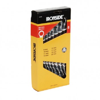Jeu de clés mixtes 8 pièces 6-22 mm Ironside