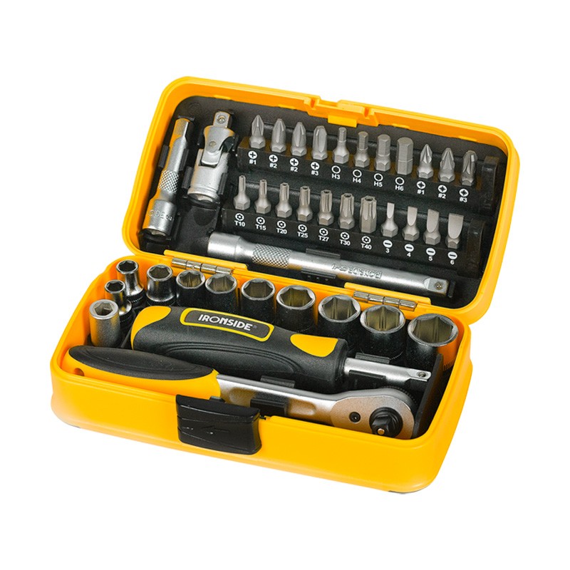 1/4"-Steckschlüsselsatz mit 38 Teilen Ironside 1/4"-Steckschlüsselsatz mit 38 Teilen Ironside
