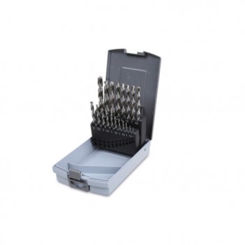 Boite de 25 forets taillés en acier HSS, rectifié poli court 1-13mm 412/SP25 Beta