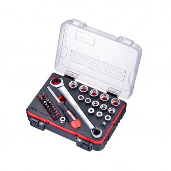 Jeu de douilles et d’embouts 1/4" 37 pcs B-37 Jet