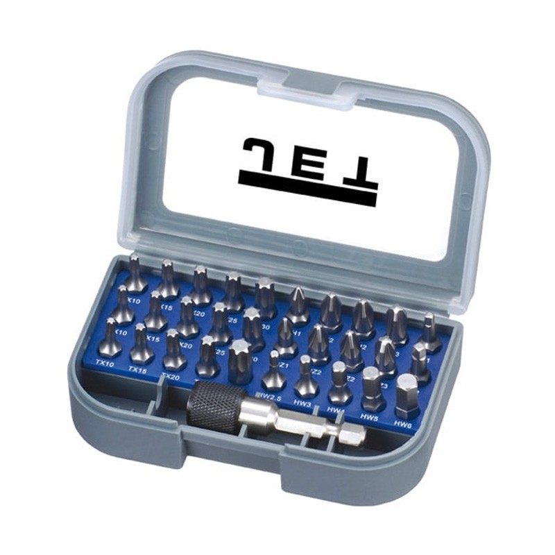 Jeu d'embouts 1/4" Inox 31 pcs B-31B-INOX Jet