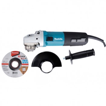 Set Meuleuse Ø125 mm X-LOCK Makita + Couronne trépan de forage Bosch