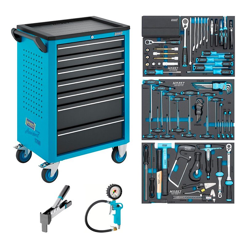 Werkstattwagen für Fahrräder Assistent 176N-7 136 Teile Hazet