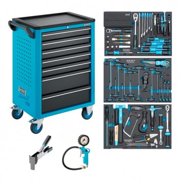 Servante d'atelier pour vélo Assistent 176N-7 136 pcs Hazet