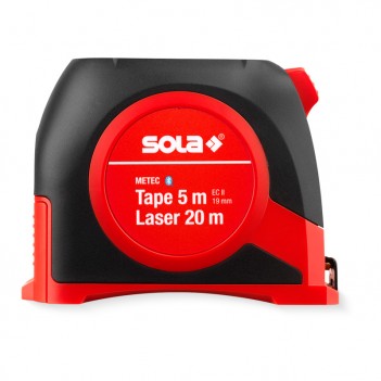 Mètre ruban numérique 5m avec télémètre laser METEC SOLA