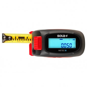 Digitales Maßband 5 m mit Laser-Entfernungsmesser METEC SOLA