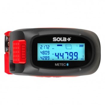 Mètre ruban numérique 5m avec télémètre laser METEC SOLA