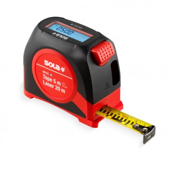 Digitales Maßband 5 m mit Laser-Entfernungsmesser METEC SOLA