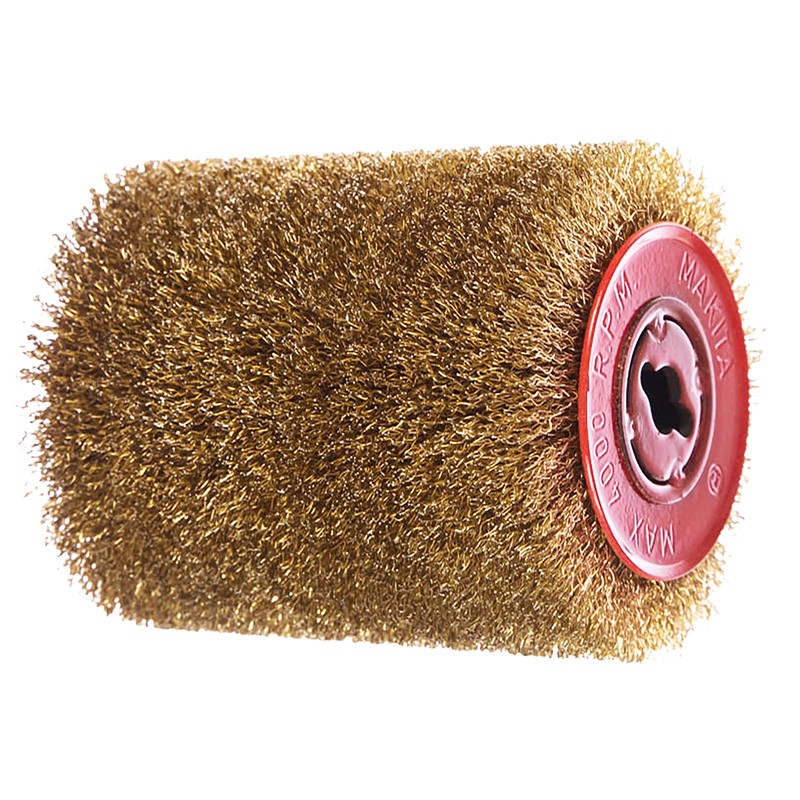 Brosse en fil d'acier laitonné 0,3 mm pour brosseuse 9741 P-65648 Makita