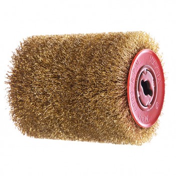 Brosse en fil d'acier laitonné 0,3 mm pour brosseuse 9741 P-65648 Makita