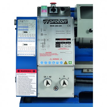 Tour à métaux 230V MDB-280-6M Proton