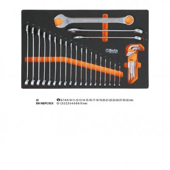 Servante mobile d'atelier spéciale automobile 7 tiroirs 262 outils BW 2400S 7/AUTO Beta