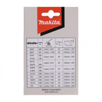 Chaîne pour tronçonneuse 35 cm 52 maillons 191H02-6 Makita