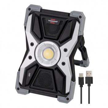 Wiederaufladbarer LED-Scheinwerfer RUFUS, 3000 Lumen, Bluetooth-Lautsprecher Brennenstuhl