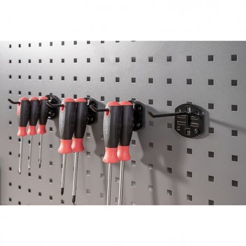 Jeu de crochets doubles pour l'armoire à outils ∙ 100 mm V2520 Vigor