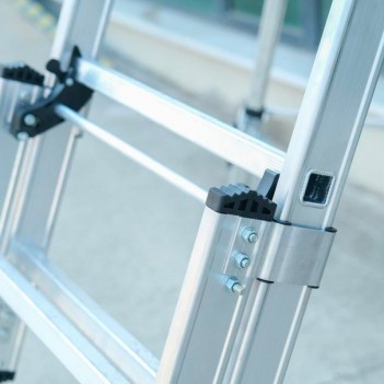 PIRL-Stehleiter (3 Modelle) mit Plattform und Geländer PIRLSCOPIC CM72 Echamatec