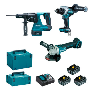 Set 3 machines 18V LXT DLX3202TJ Makita