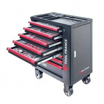 Servante d'atelier 8 tiroirs 300 outils TFTT-300 ToolFrance