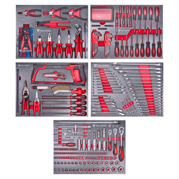 Servante d'atelier 8 tiroirs 300 outils TFTT-300 ToolFrance