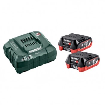 Set 2 Akkus LiHD 12V - 4,0 Ah + Ladegerät ASC 55 Metabo