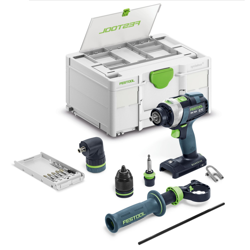 Perceuse-visseuse à percussion sans fil QUADRIVE TPC 18/4-Basic-Set Festool