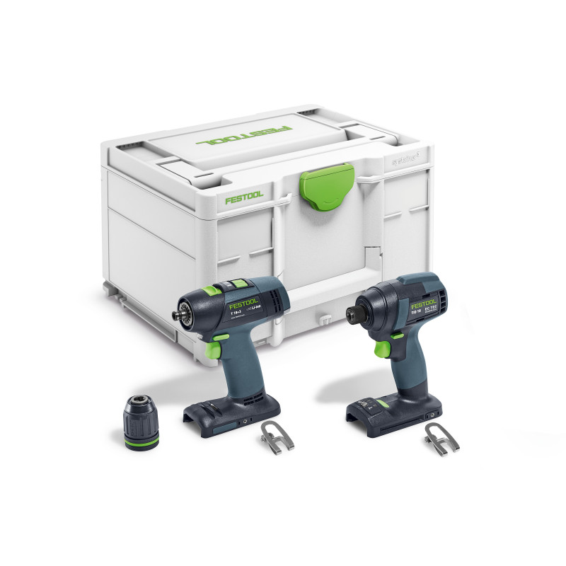 Set de vissage sans fil TID 18 Basic-Set T18 Festool