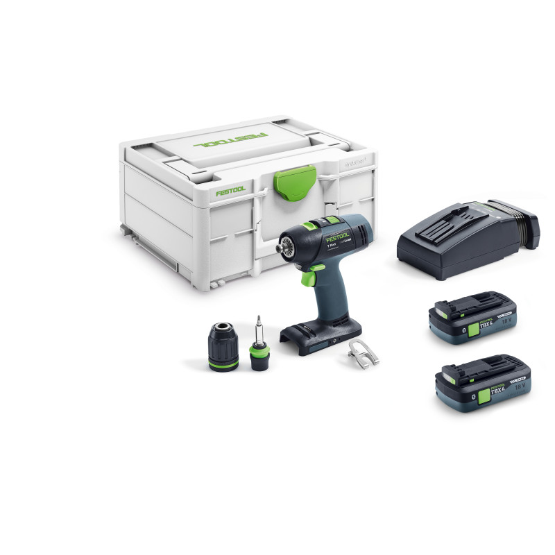 Perceuse-visseuse sans fil T 18+3 TBX 4,0 I-Plus Festool